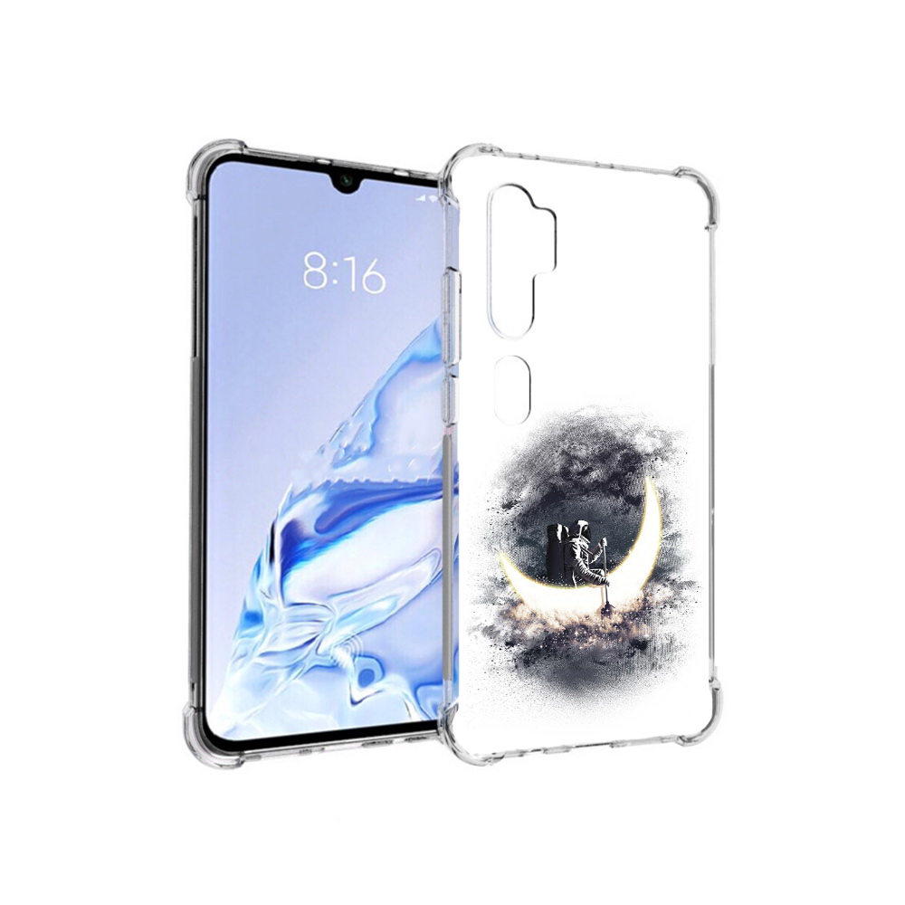 

Чехол MyPads Tocco для Xiaomi Mi Note 10 Pro лунный путешественник (PT140314.290.448), Прозрачный, Tocco