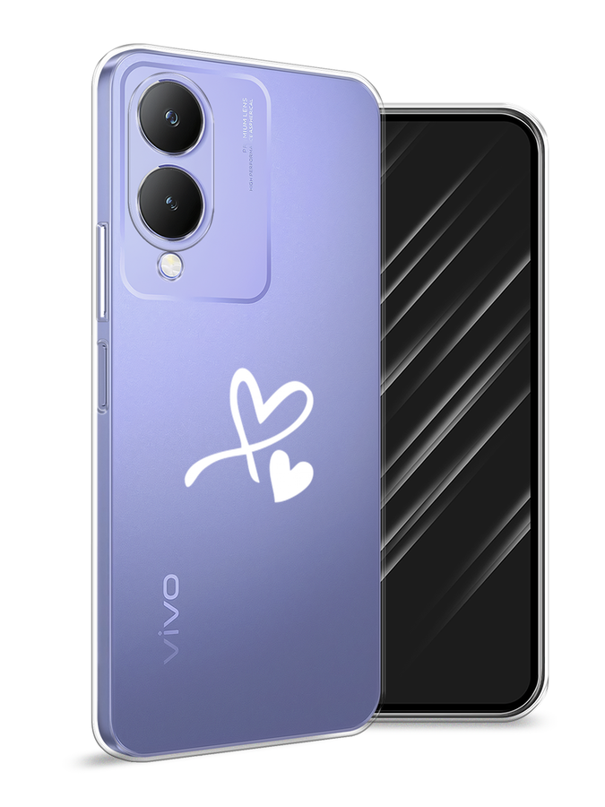 

Чехол Awog на Vivo Y17s "Сердечко минимализм", Белый, 269850-1