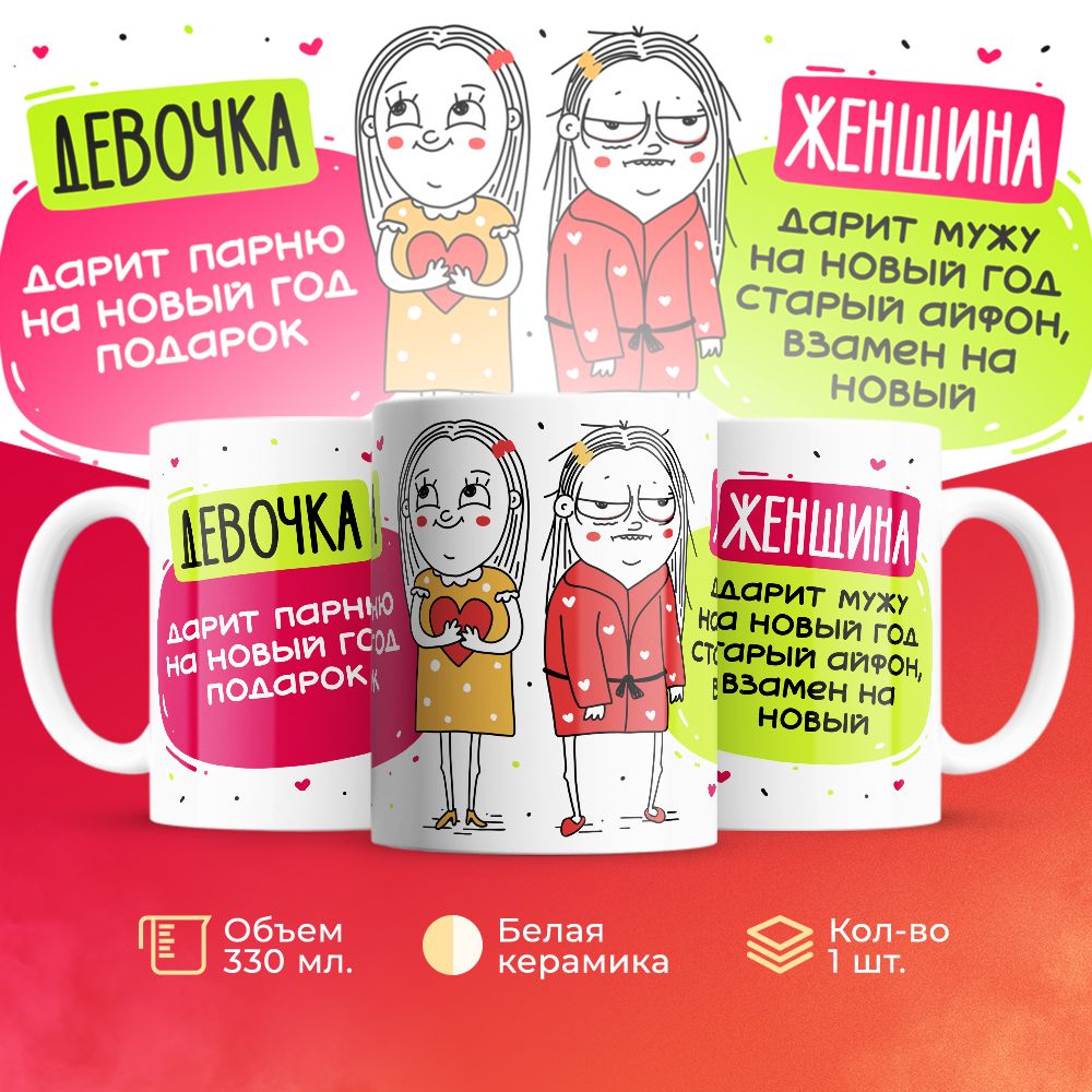 

Кружка 3Dollara Девочки VS Женщины MUG5054 330 мл