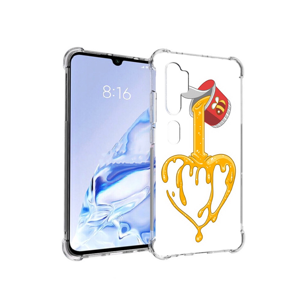 

Чехол MyPads Tocco для Xiaomi Mi Note 10 Pro медовое сердце (PT140314.290.471), Прозрачный, Tocco