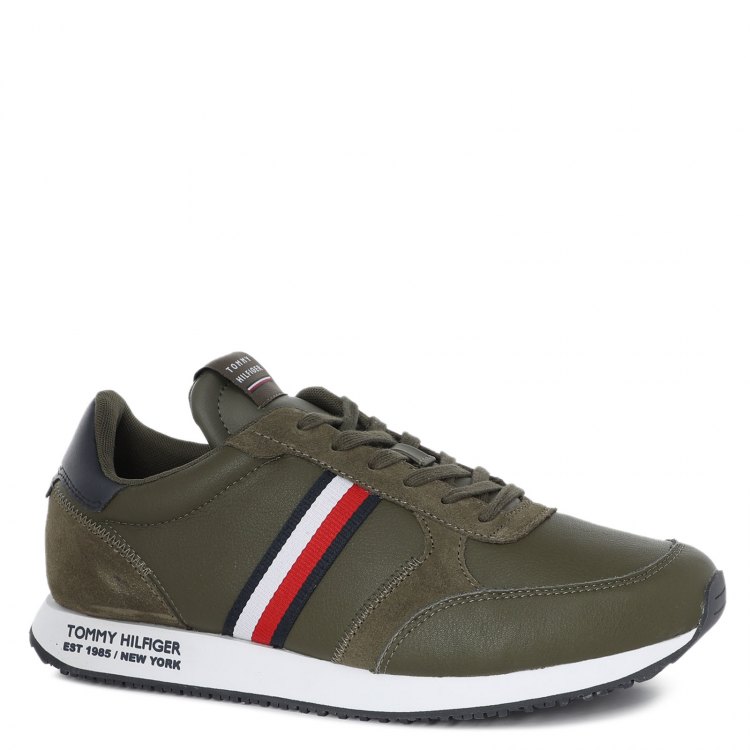 фото Кроссовки мужские tommy hilfiger fm0fm03632 зеленые 41 eu