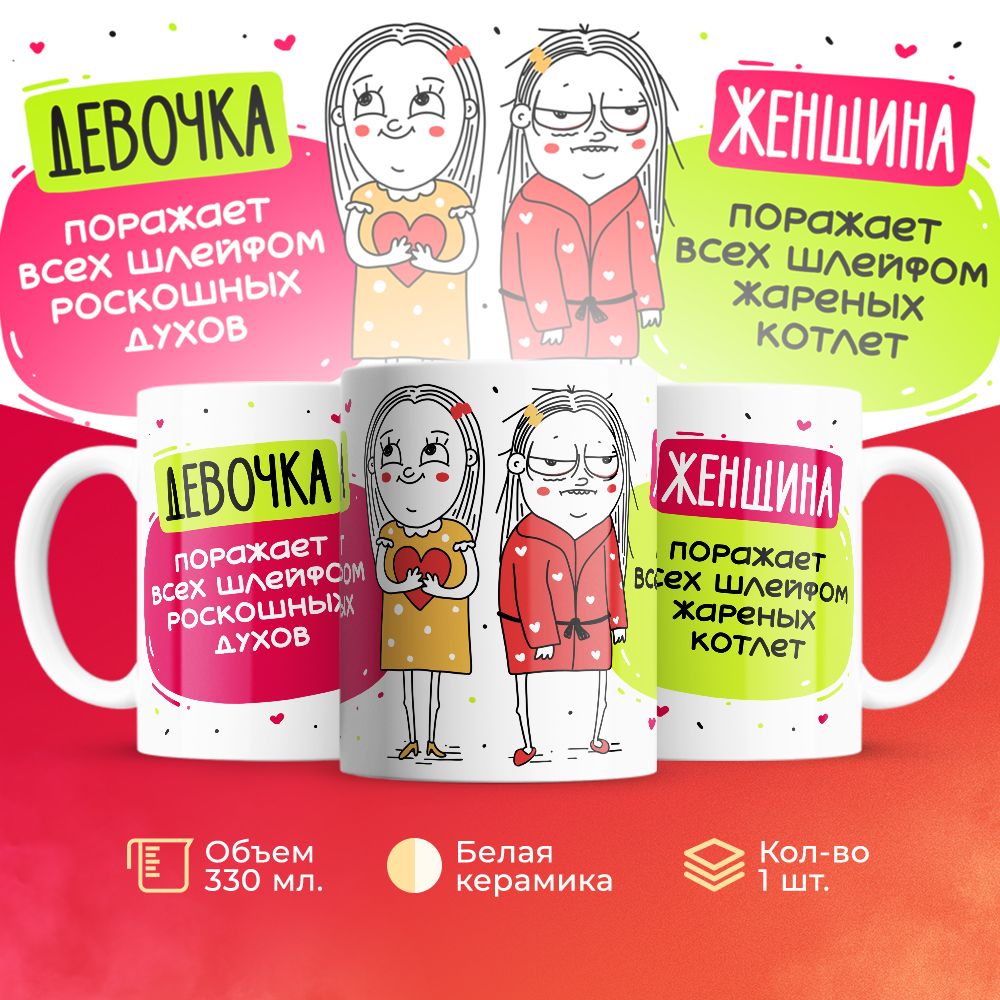 

Кружка 3Dollara Девочки VS Женщины MUG5059 330 мл
