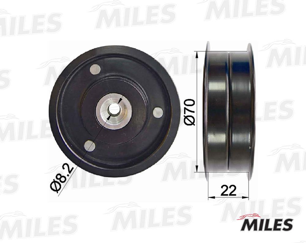 

MILES Ролик ремня приводного MERCEDES BENZ W203 204 211 251 221 906 2.3-5.0 INA 532053910