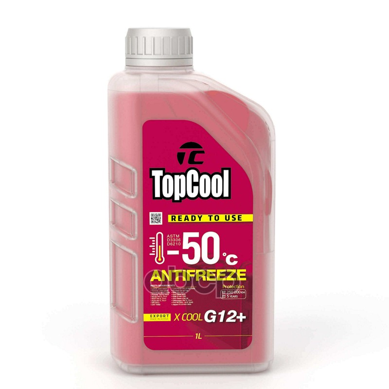 Охлаждающая Жидкость Topcool Antifreeze Х Cool -50 C 1л. Red G12+ TOPCOOL арт. Z0037