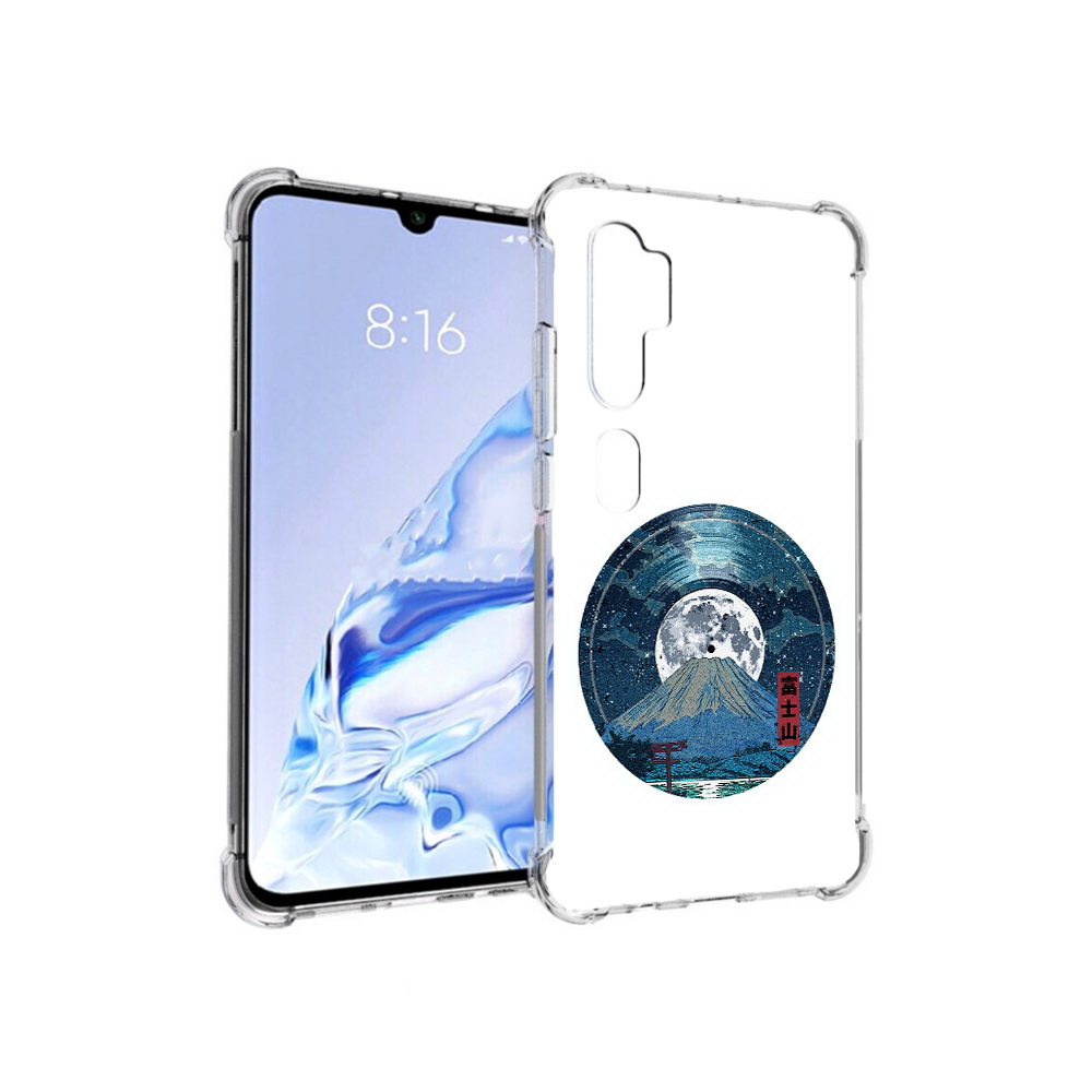 

Чехол MyPads Tocco для Xiaomi Mi Note 10 Pro нарисованная виниловая гора с луной, Прозрачный, Tocco