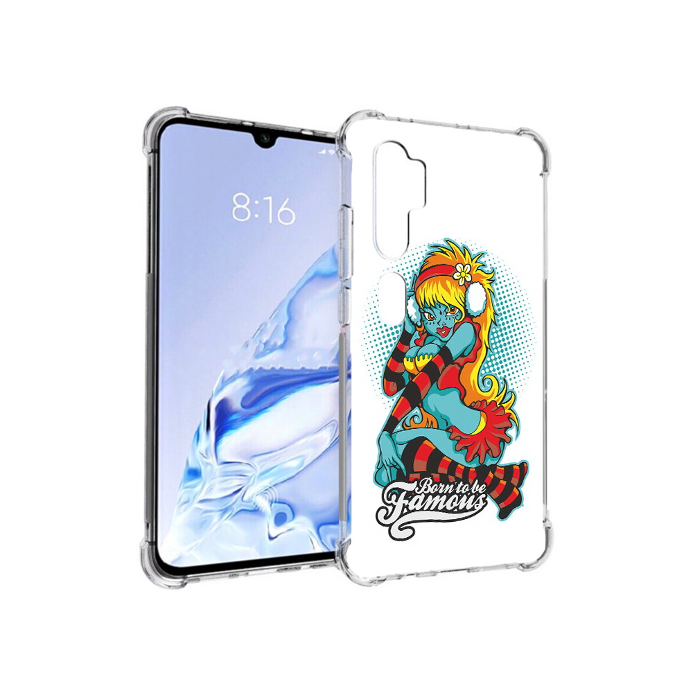 

Чехол MyPads Tocco для Xiaomi Mi Note 10 Pro нарисованная девушка в наушниках, Прозрачный, Tocco