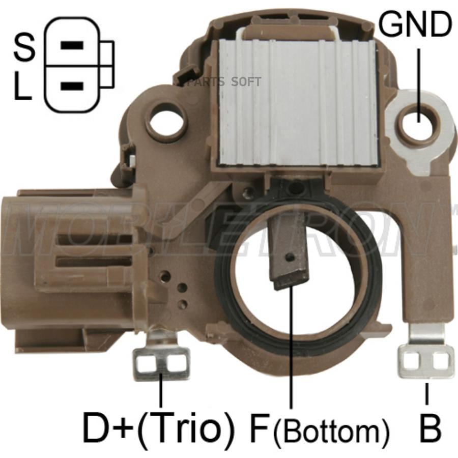 MOBILETRON Реле-регулятор генератора MITSUBISHI 14.5V A866X20472 IM830 YR-569 135233 [OE B