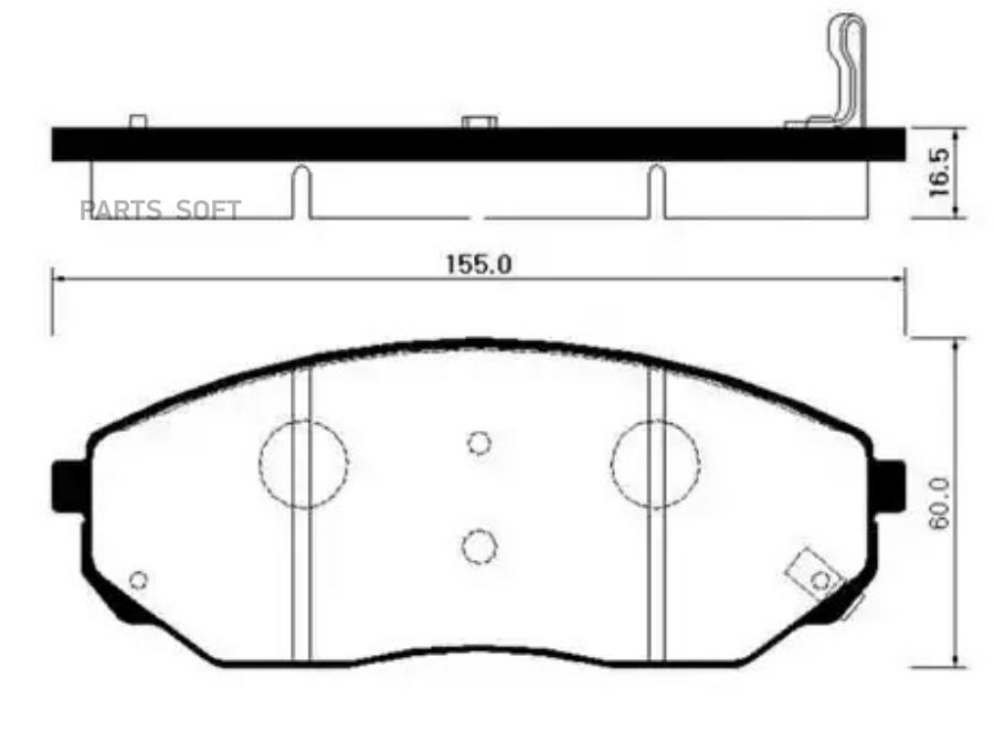 Тормозные колодки HSB дисковые HP1017