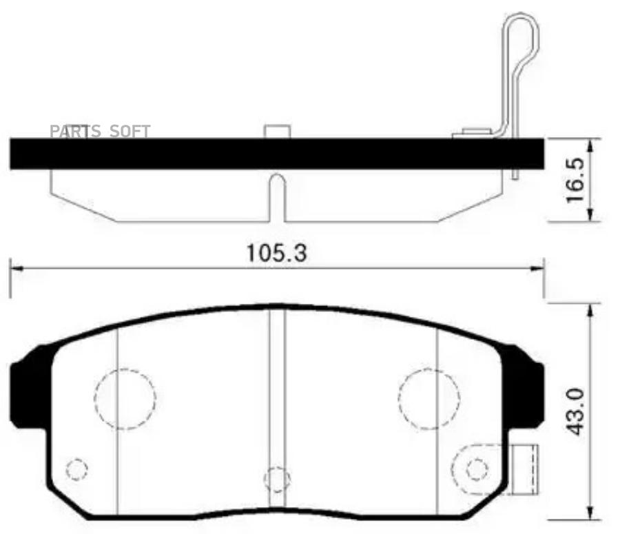 

Колодки тормозные дисковые задн MAZDA: RX 8 03-09 \ INFINITI: G20 01-02, I35 02 HSB HP3003