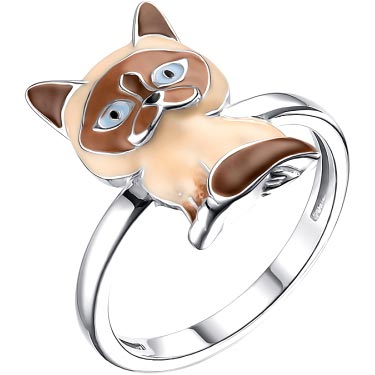 Кольцо из серебра с эмалью р. 13,5 Dewi 901012630-dv