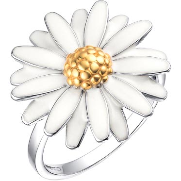 Кольцо из серебра с эмалью р. 18,5 Dewi 901012612-dv