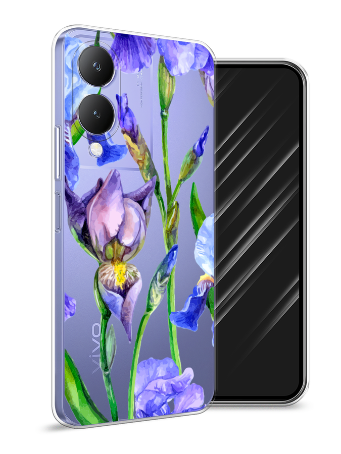 

Чехол Awog на Vivo Y17s "Синие ирисы", Фиолетовый;голубой;зеленый, 269850-1