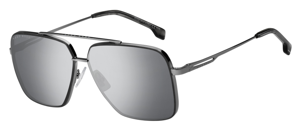 

Солнцезащитные очки мужские HUGO BOSS HUB-204336KJ162T4, черный, HUB-204336KJ162T4