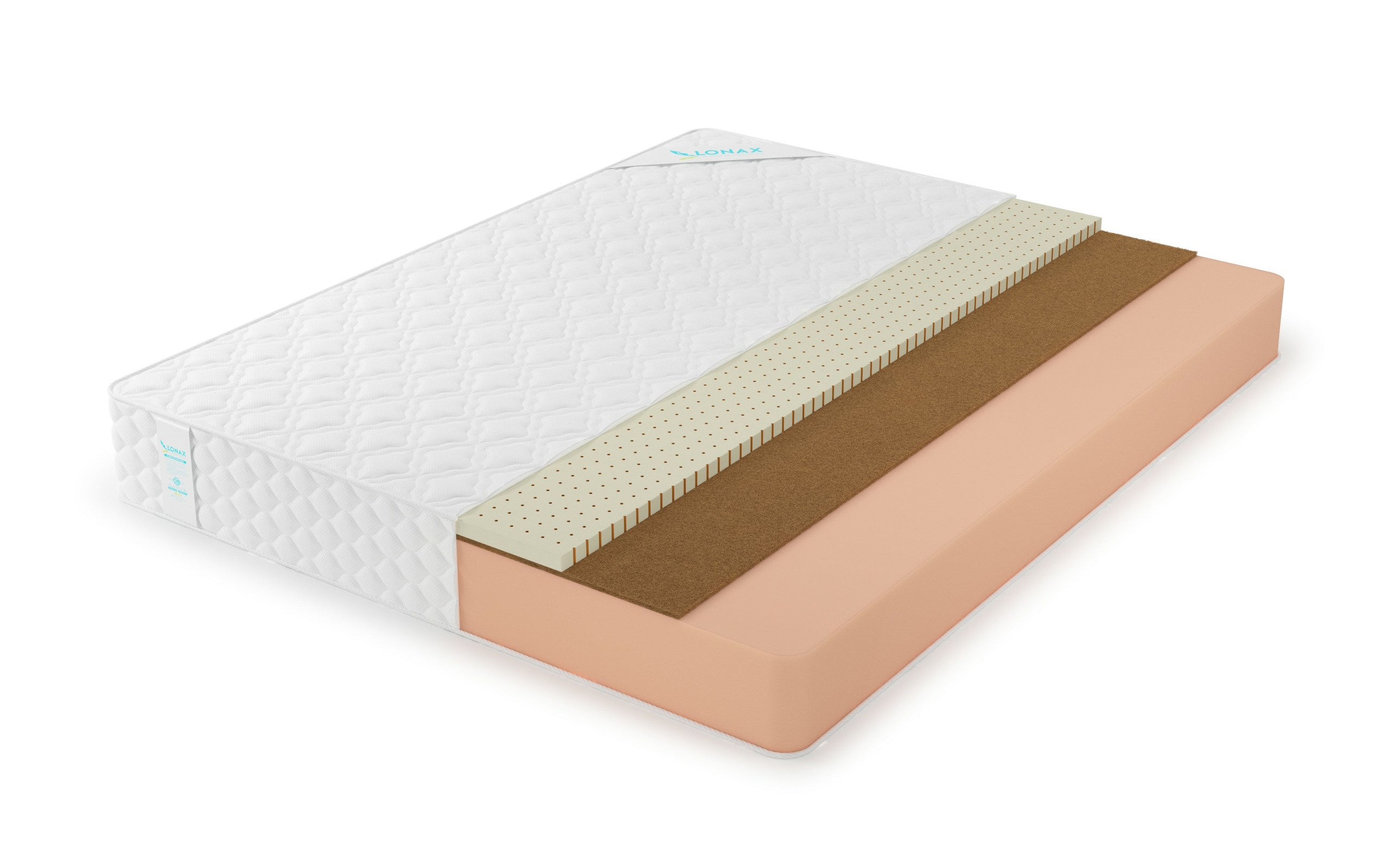 

Матрас Lonax Foam Mix Foam Medium Max 105х205, Бежевый;белый;серый;серебристый, Foam Medium Max