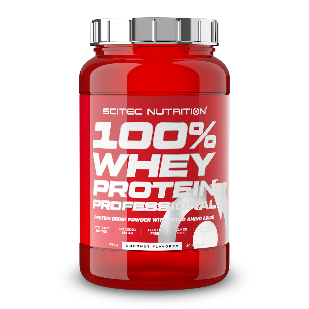 Протеин Scitec Nutrition 100% Whey Protein Professional 920 г, кокос