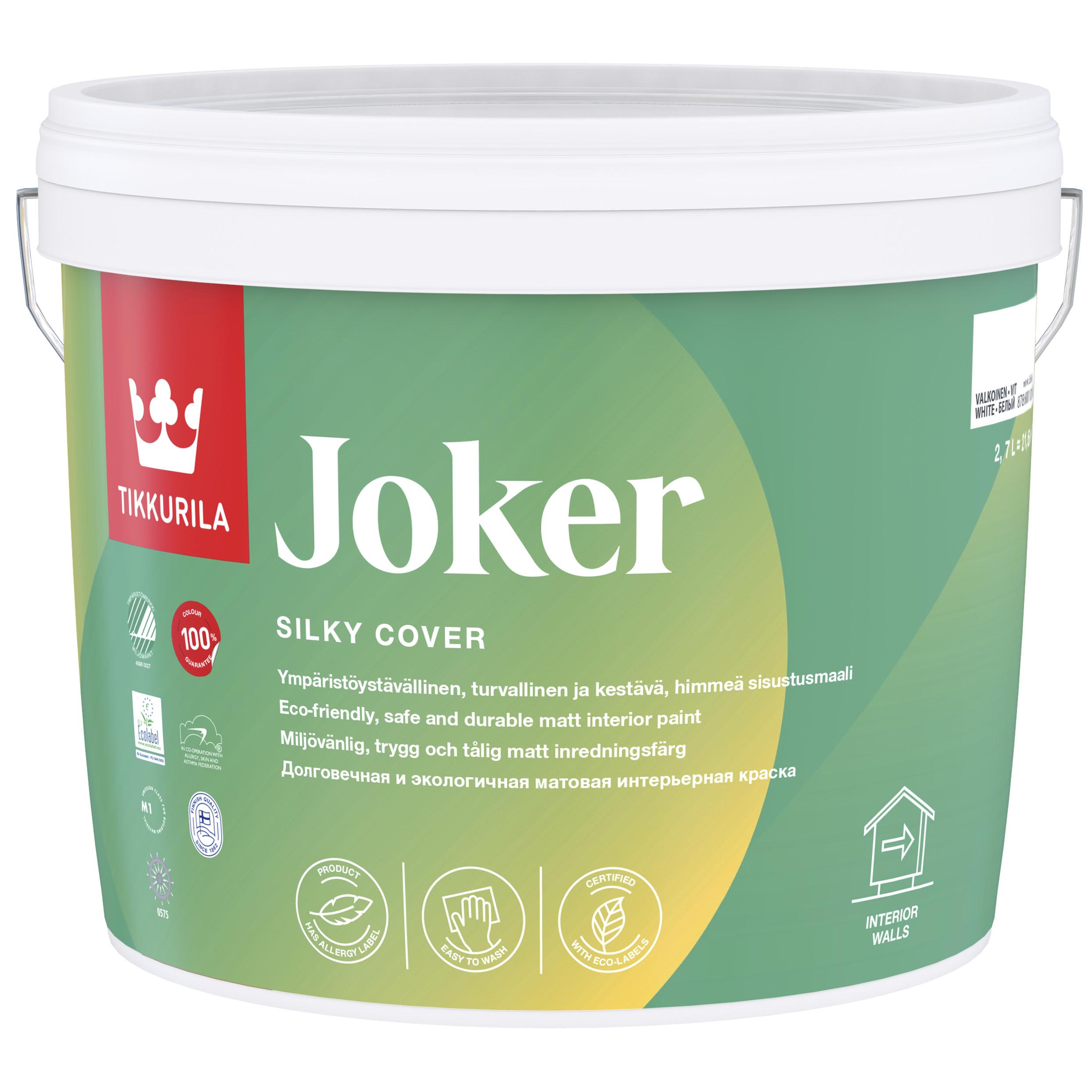 фото Краска в/д tikkurila joker интерьерная матовая, а 9л