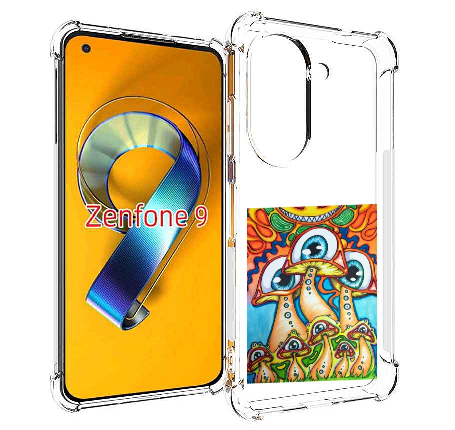 

Чехол MyPads грибы с глазами для Asus Zenfone 9 (AI2202), Прозрачный, Tocco