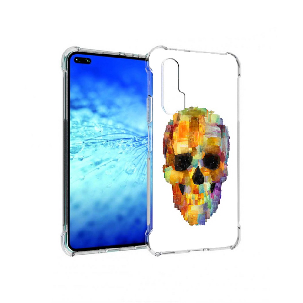 

Чехол MyPads Tocco для Huawei View 30 Pro нарисованный череп (PT145237.17.516), Прозрачный, Tocco