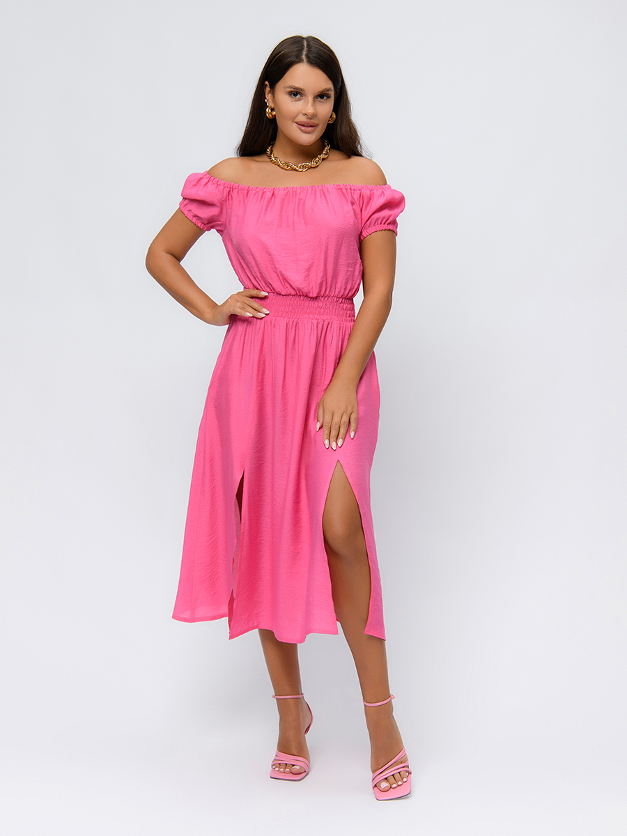 

Платье женское 1001dress 0102669PK розовое 48, Розовый, 0102669PK