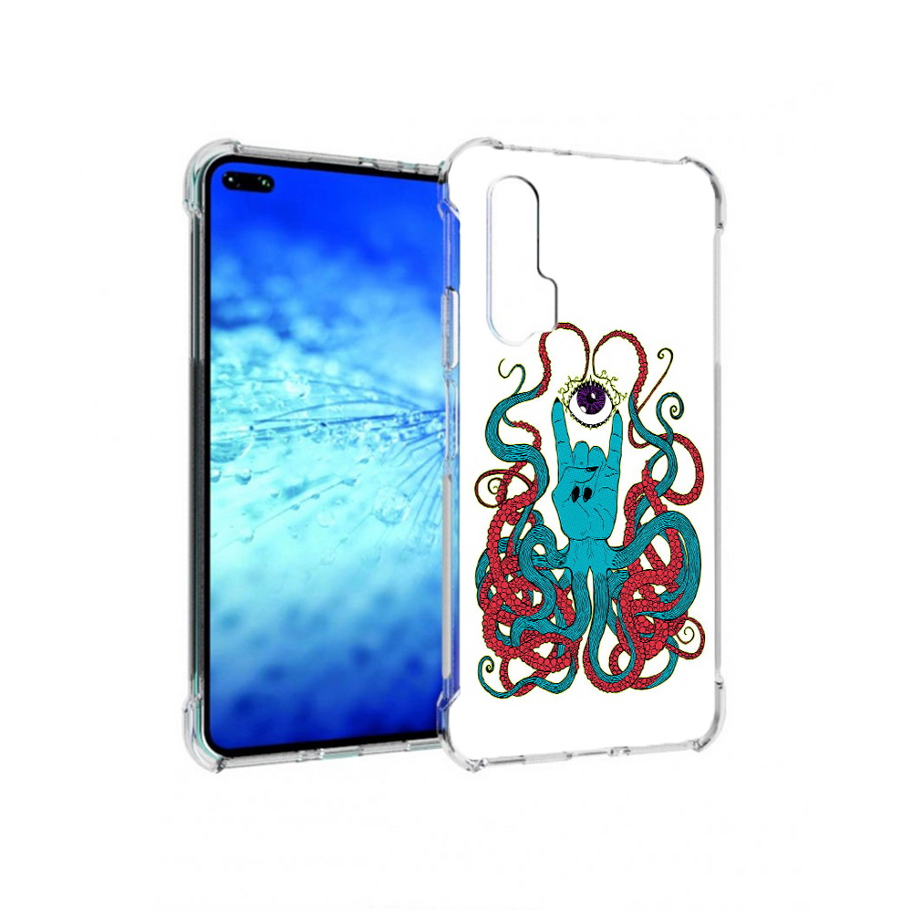 

Чехол MyPads Tocco для Huawei View 30 Pro осьминог-рука абстракция (PT145237.17.530), Прозрачный, Tocco