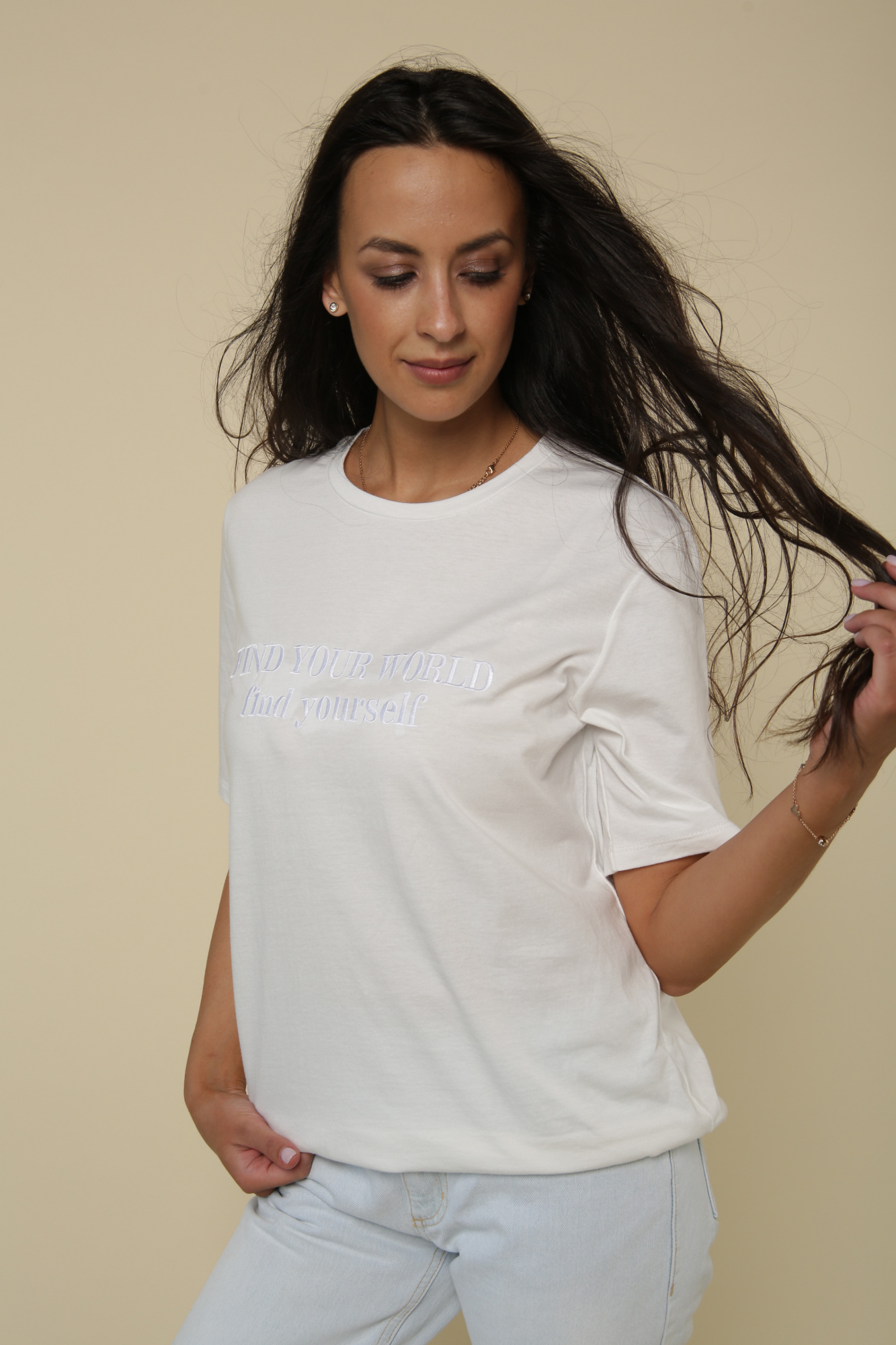 

Футболка женская RAPOSA 190 белая 46 RU, 190