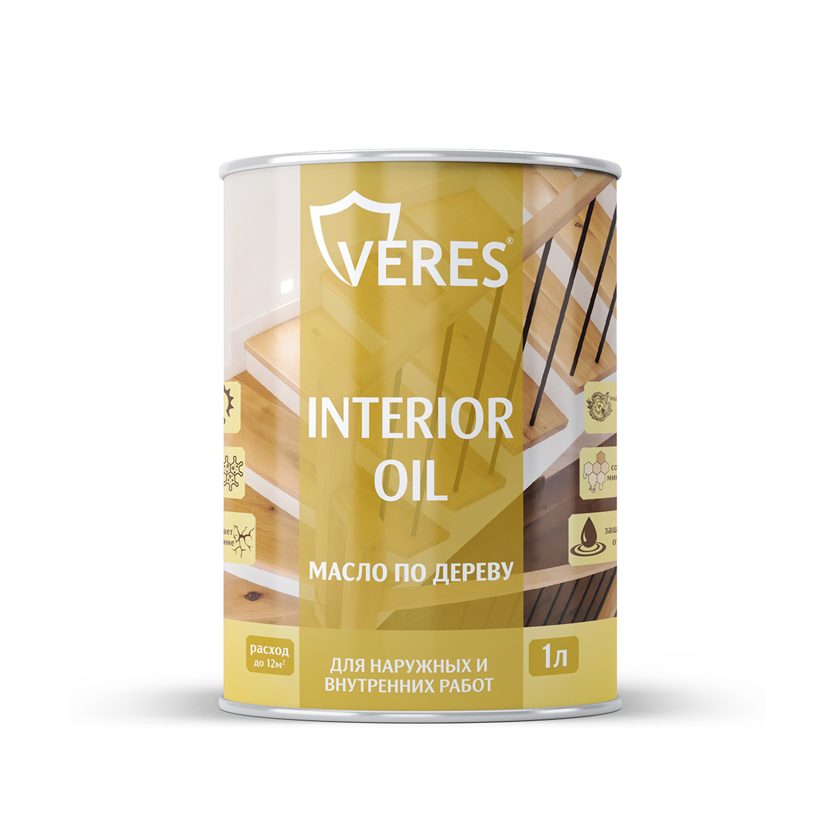 Масло для дерева Veres Interior Oil, 1 л, сосна