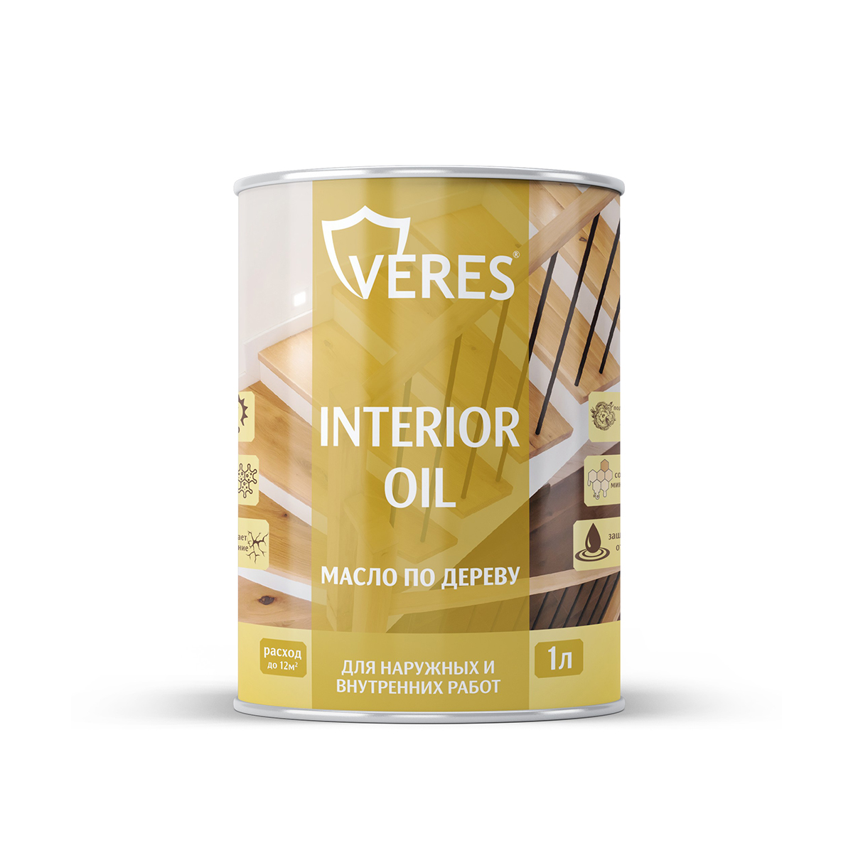 Масло для дерева Veres Interior Oil, 1 л, тик