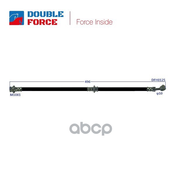 Шланг тормозной Double Force 1377₽