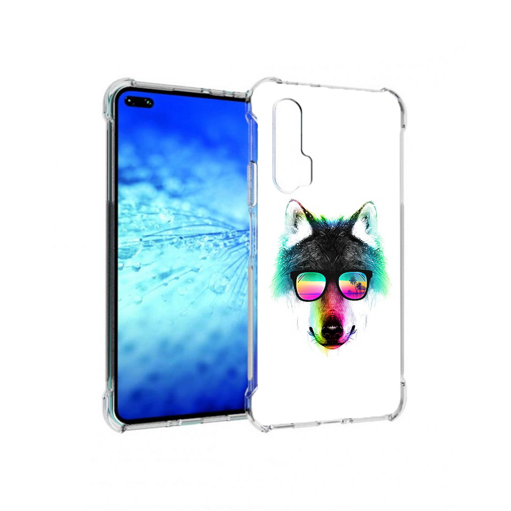 

Чехол MyPads Tocco для Huawei View 30 Pro радужный волк (PT145237.17.567), Прозрачный, Tocco