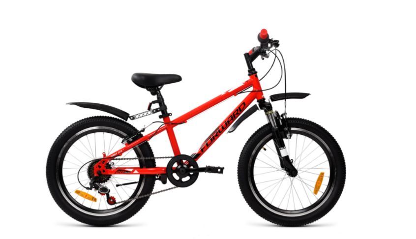 Велосипед FORWARD UNIT 20 20 20 6 ск рост 105 2022 красныйчерный IBK22FW20061 1049800₽