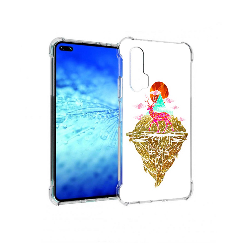 

Чехол MyPads Tocco для Huawei View 30 Pro розовый олень абстракция (PT145237.17.586), Прозрачный, Tocco