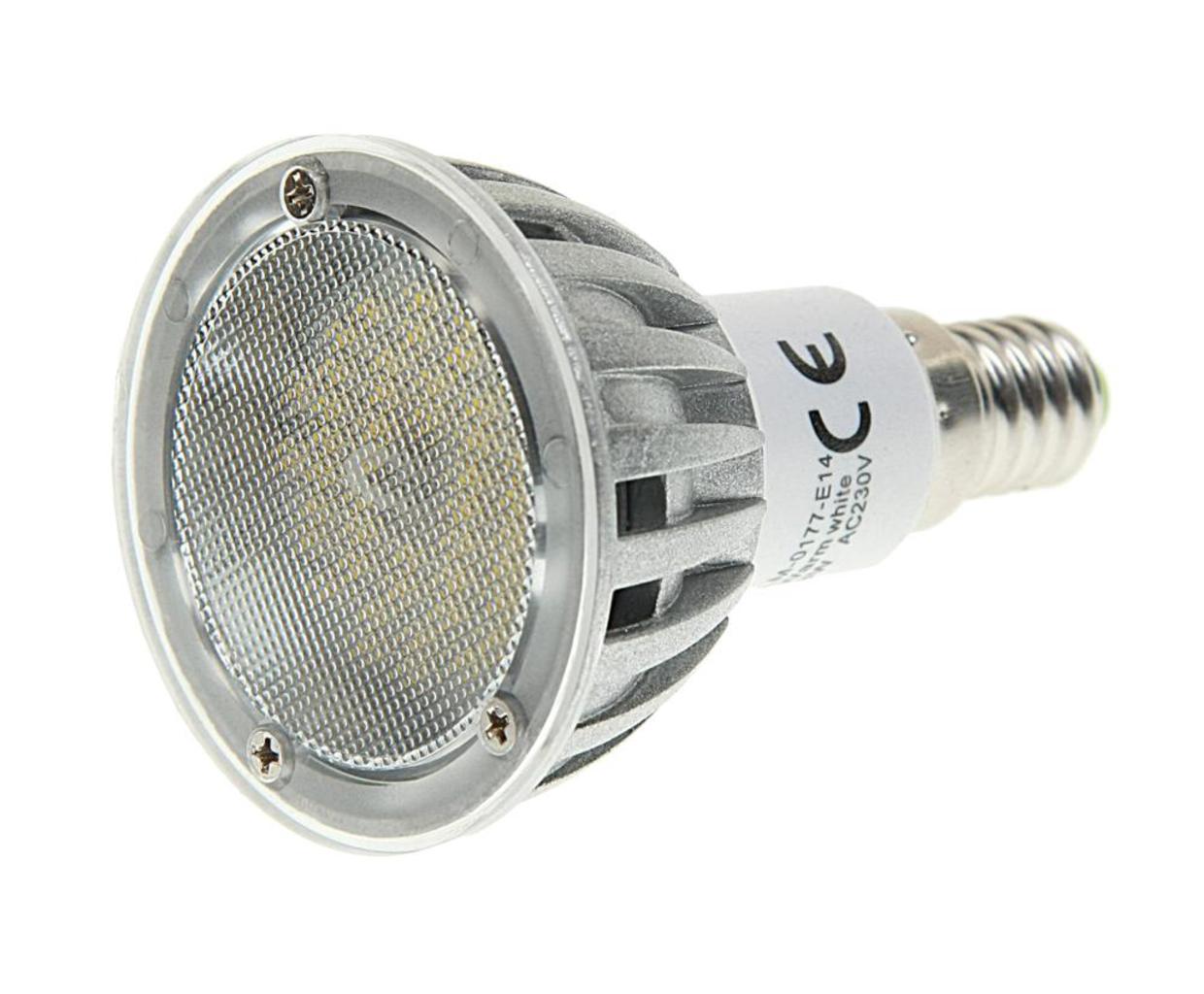 Лампа светодиодная E14 JDR 3W(35W) 220V теплый MEGA LIGHTING LM-0177WW-E14