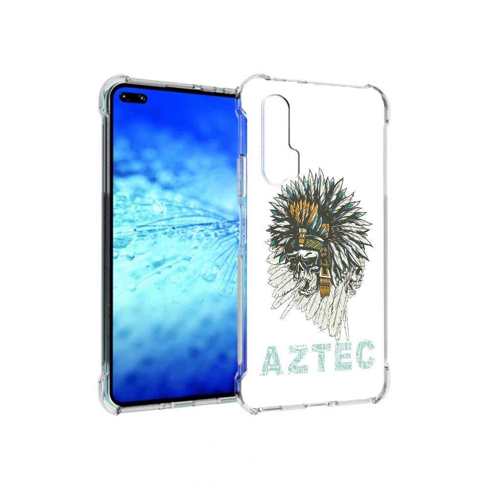

Чехол MyPads Tocco для Huawei View 30 Pro скелет индеец (PT145237.17.602), Прозрачный, Tocco