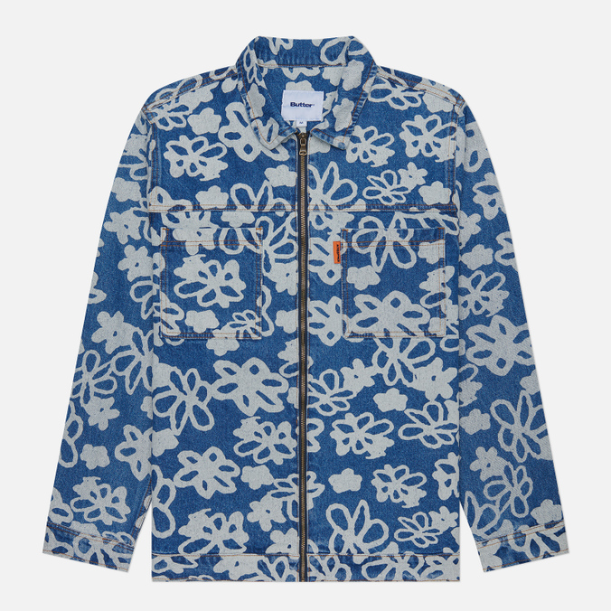 

Мужская джинсовая куртка Butter Goods Flowers Denim синий, Размер S, Flowers Denim