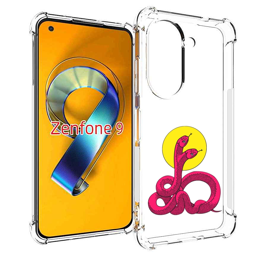 

Чехол MyPads двухголовая-змея для Asus Zenfone 9 (AI2202), Прозрачный, Tocco