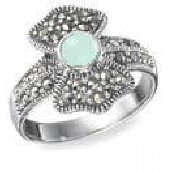 

Кольцо из серебра с марказитом/жемчугом р. 17,5 Марказит HR0258, HR0258_марказит, жемчуг