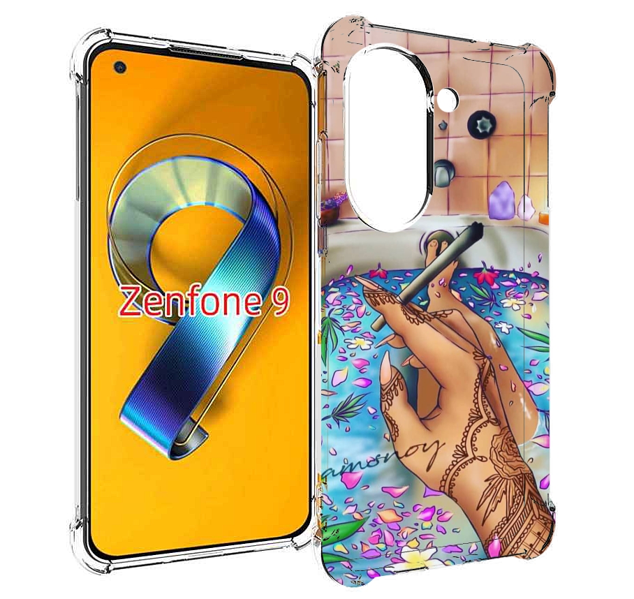 

Чехол MyPads девушка в ванне женский для Asus Zenfone 9 (AI2202), Прозрачный, Tocco