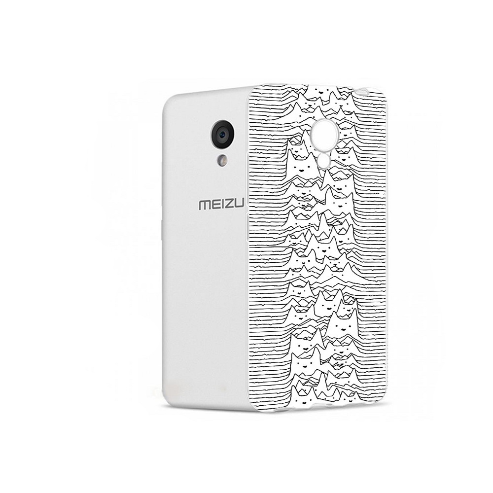 

Чехол MyPads Tocco для Meizu M5 черно белые коты 3D (PT62224.82.682), Прозрачный, Tocco
