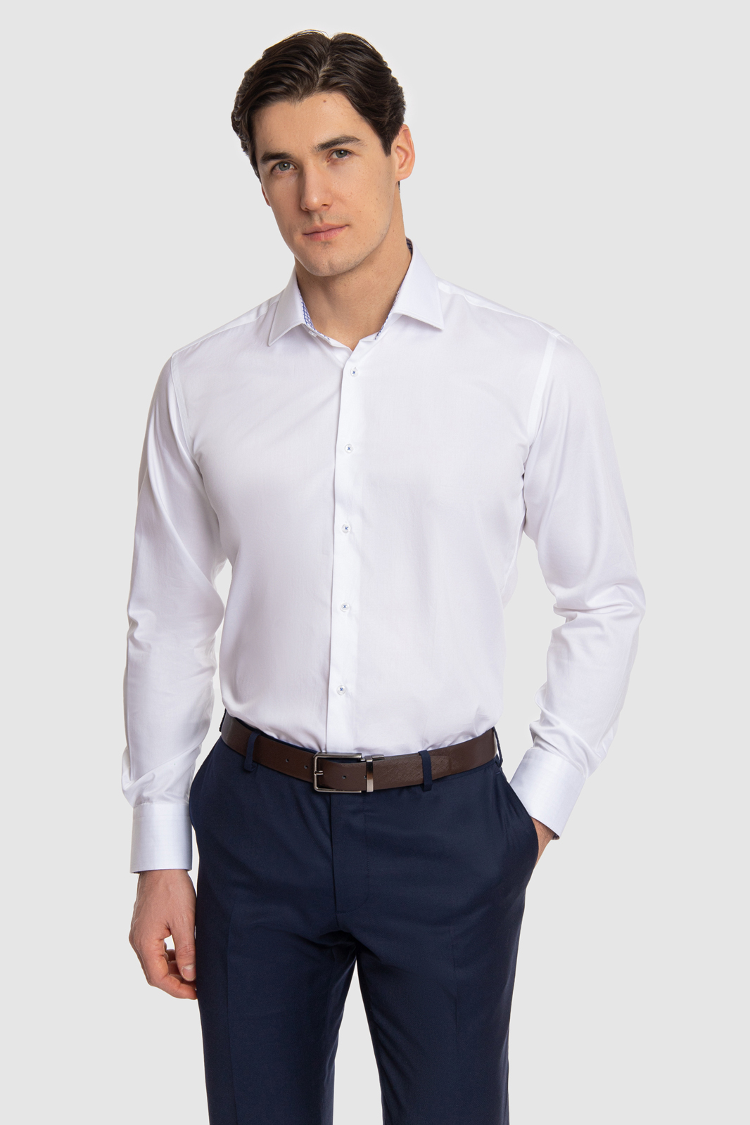 Рубашка мужская Kanzler SBL14SLSN/01 белая XL