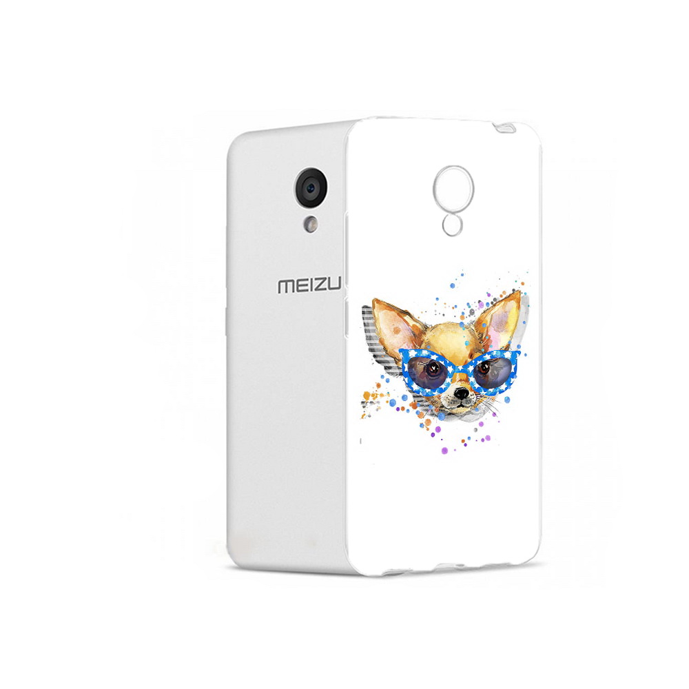 

Чехол MyPads Tocco для Meizu M5 чихуа-хуа в очках (PT62224.82.691), Прозрачный, Tocco