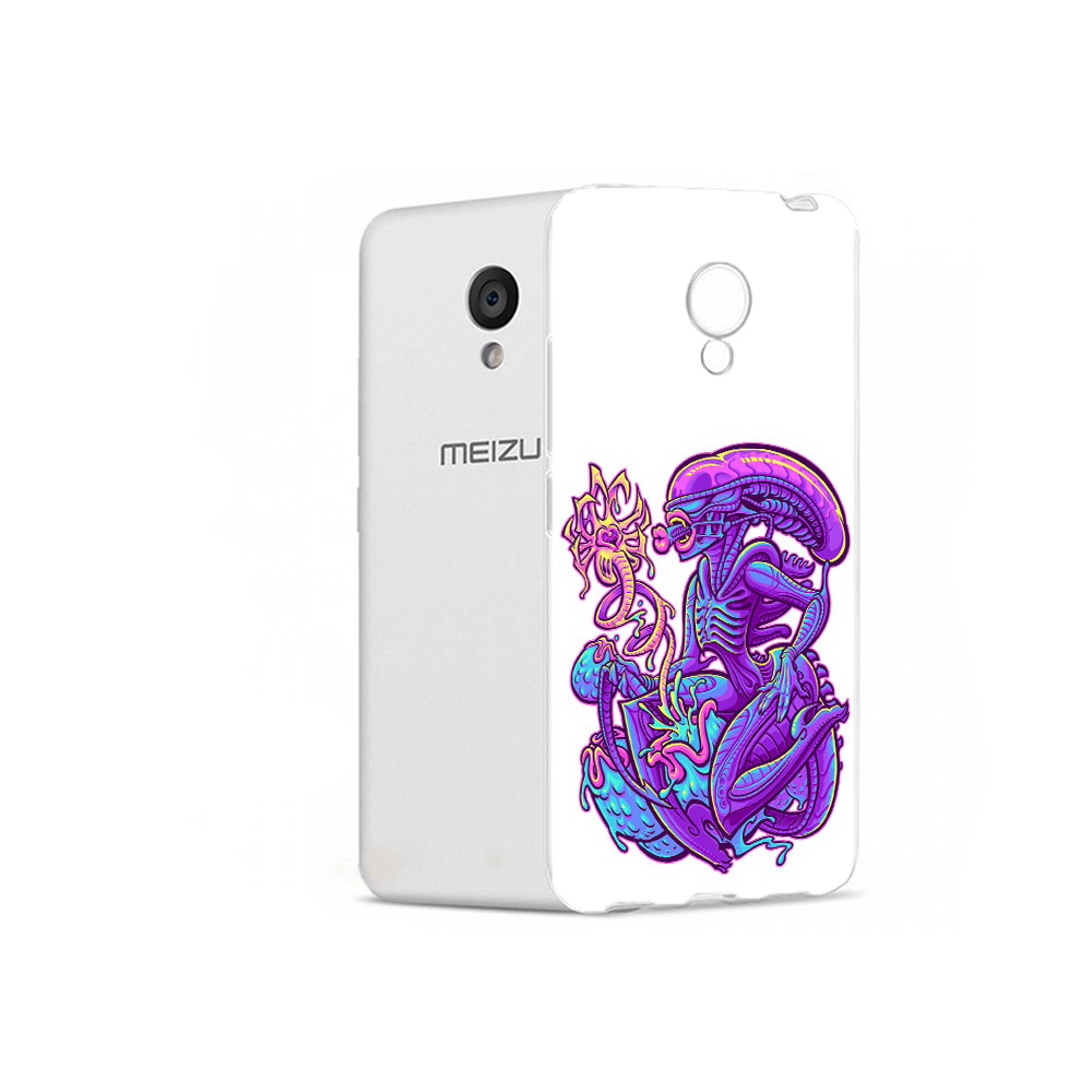 

Чехол MyPads Tocco для Meizu M5 чужой фиолетовый цвет (PT62224.82.693), Прозрачный, Tocco