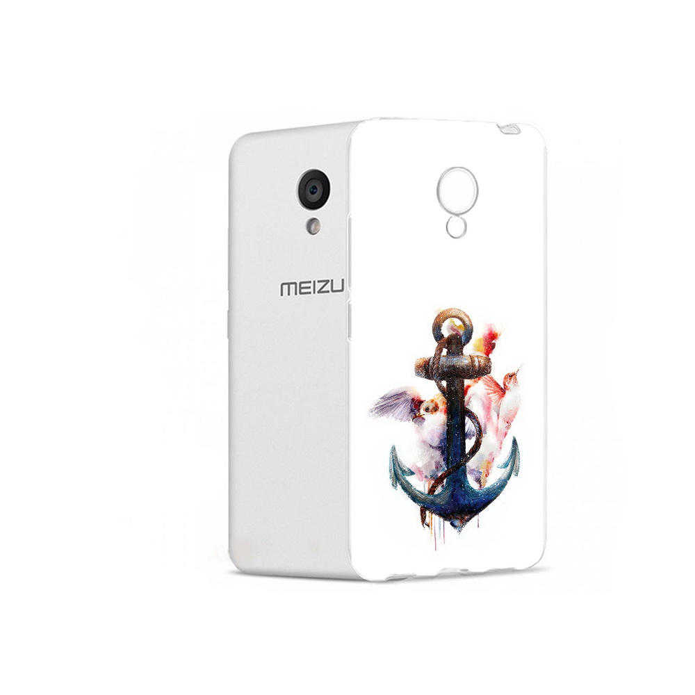 

Чехол MyPads Tocco для Meizu M5 якорь с птицами (PT62224.82.703), Прозрачный, Tocco
