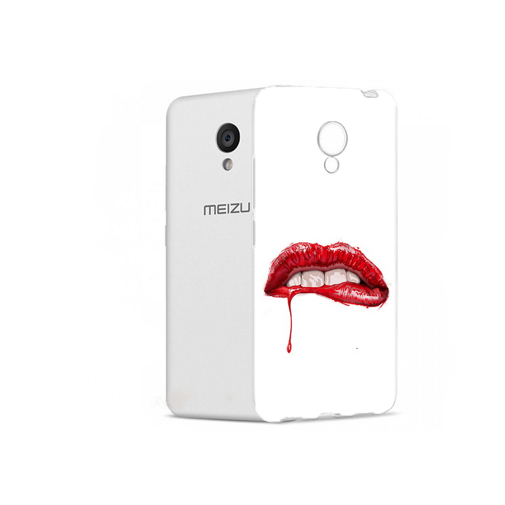 

Чехол MyPads Tocco для Meizu M5 яркие красные губы (PT62224.82.706), Прозрачный, Tocco