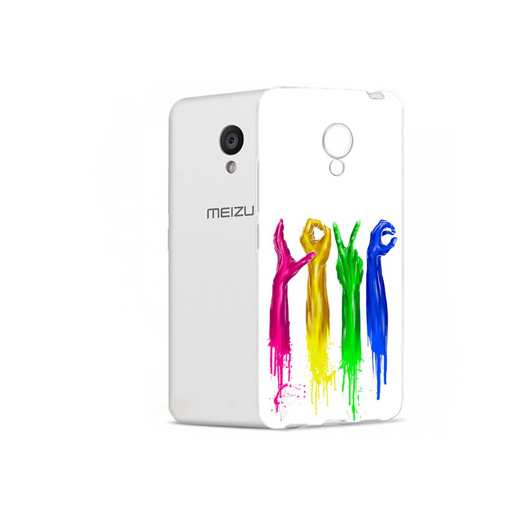

Чехол MyPads Tocco для Meizu M5 яркие руки love (PT62224.82.707), Прозрачный, Tocco