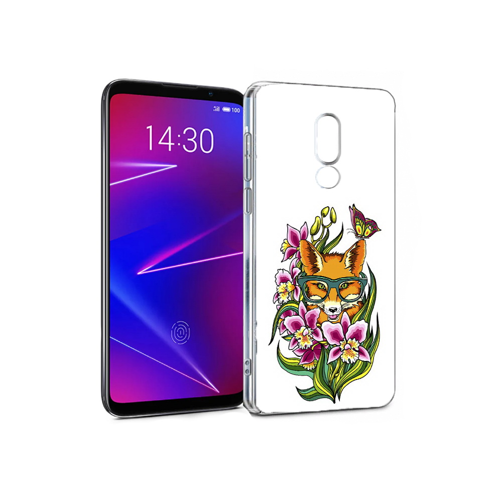 

Чехол MyPads Tocco для Meizu 16 Лиса в цветах (PT121074.83.108), Прозрачный, Tocco