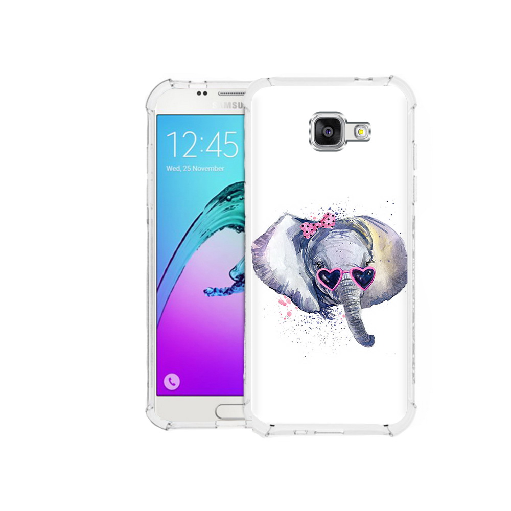 

Чехол MyPads Tocco для Samsung Galaxy A5 (2016) слоник в очках (PT25252.581.608), Прозрачный, Tocco