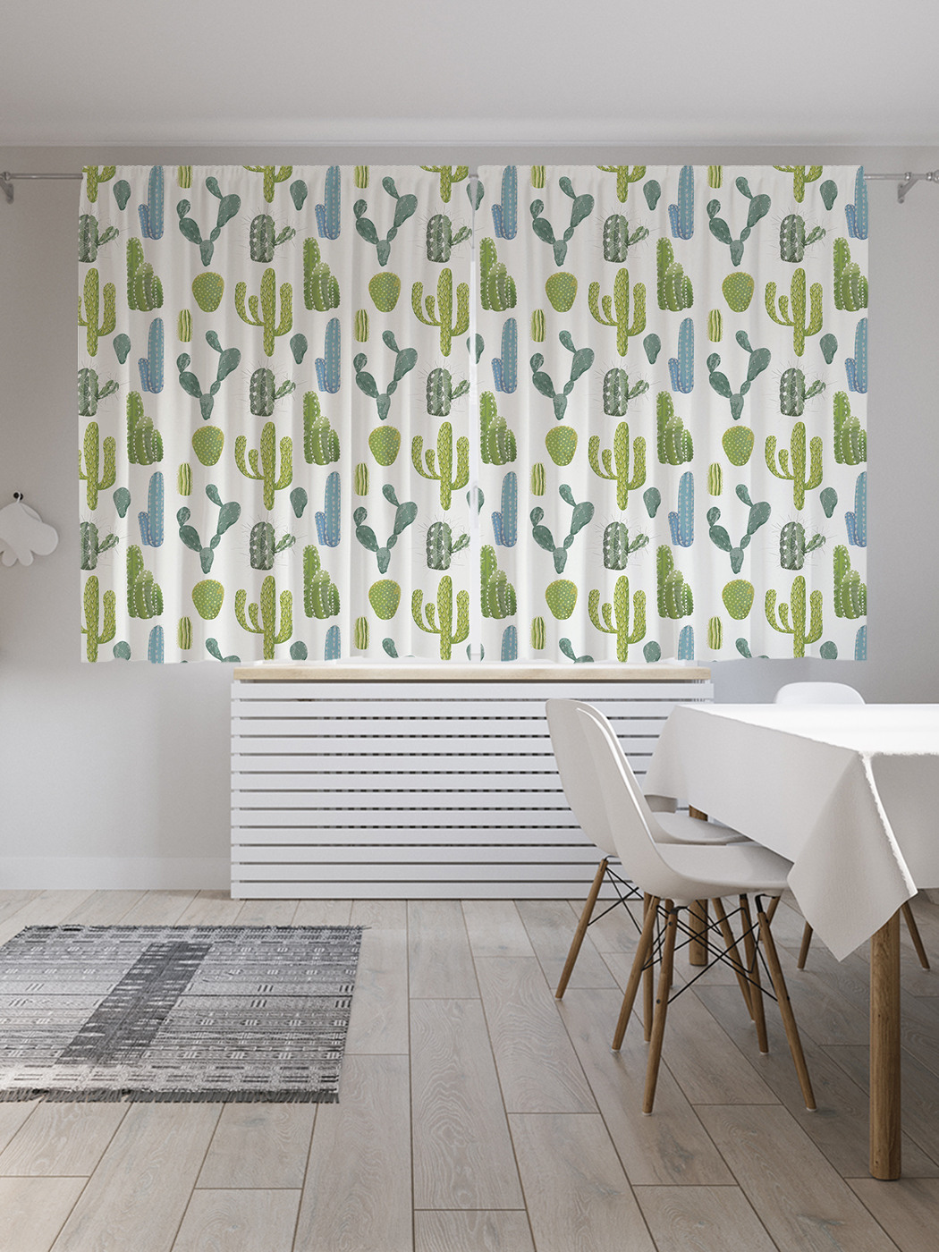 

Шторы JoyArty с фотопечатью "Суккулентные колючки" из сатена, 290х180 см, Суккулентные колючки