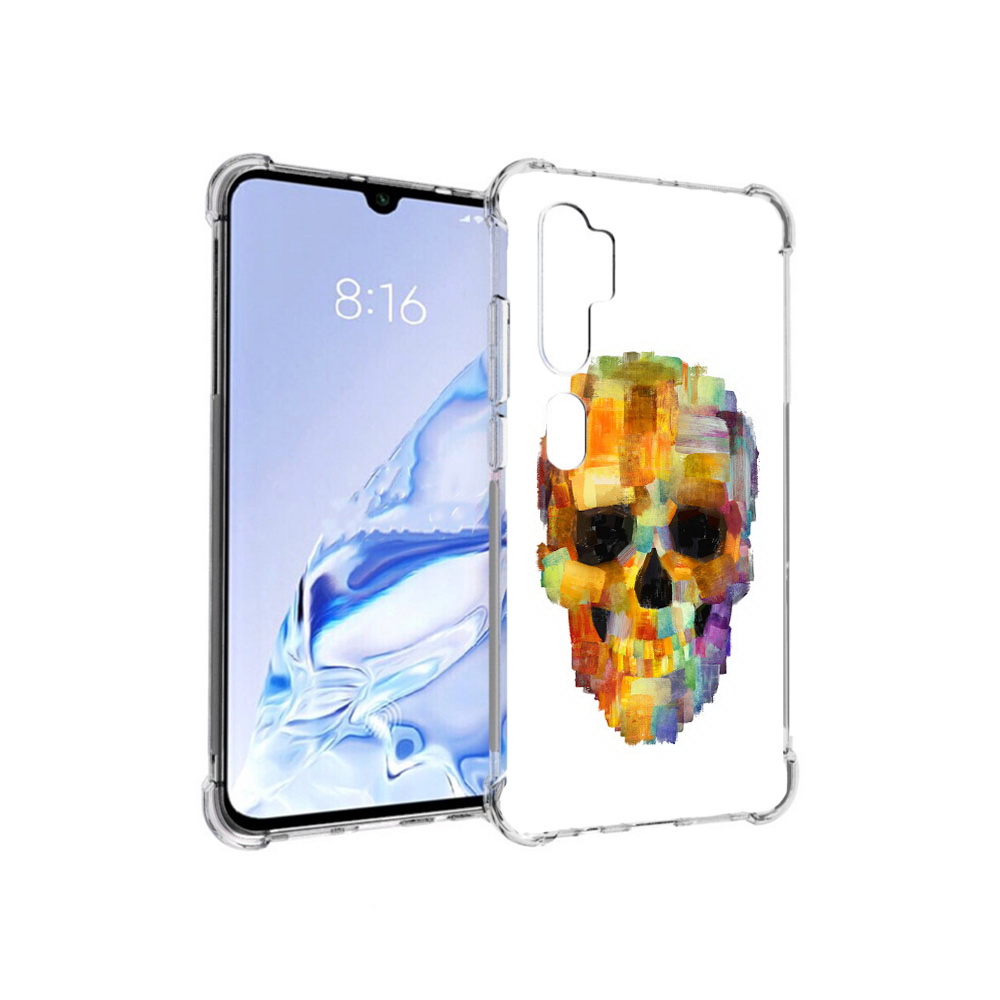 

Чехол MyPads Tocco для Xiaomi Mi Note 10 Pro нарисованный череп (PT140314.290.516), Прозрачный, Tocco