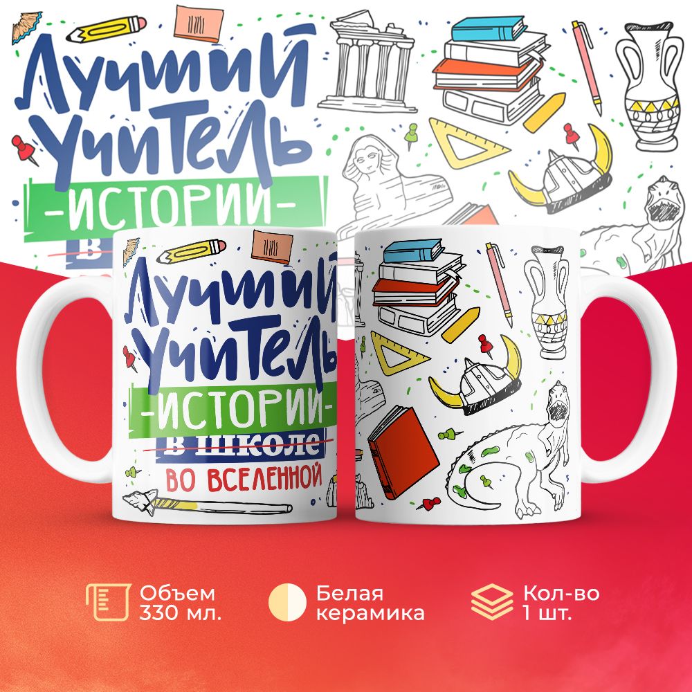 

Кружка 3Dollara Лучший учитель. История MUG5106 330 мл