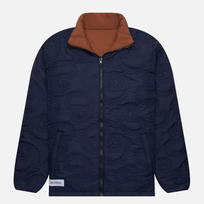 Мужской пуховик Butter Goods Paisley Reversible Puffer синий, Размер M